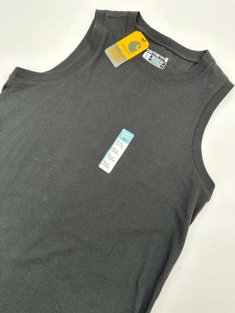 Carhartt Women's TENCEL Fiber Series Relaxed Fit Lightweight Tank, Size S, Black